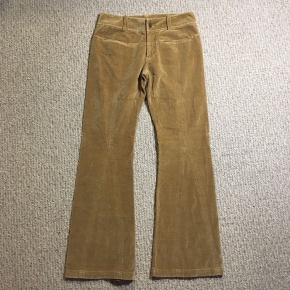 tan velvet pants